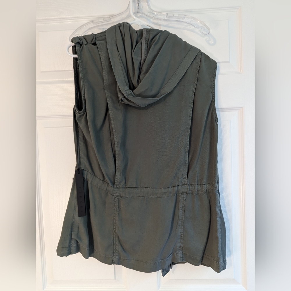 NWT | Tinsel | Joen Rayon Twill Cargo Vest | Olive | S - Picture 2 of 6